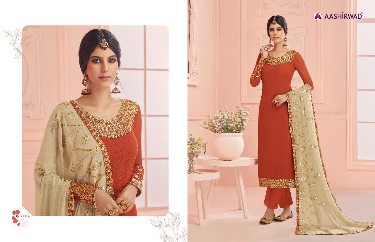 Aashirwad Presents Mehar  Designer  Salwar Suits