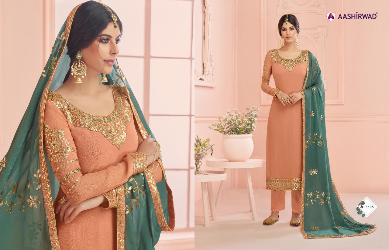 Aashirwad Presents Mehar  Designer  Salwar Suits