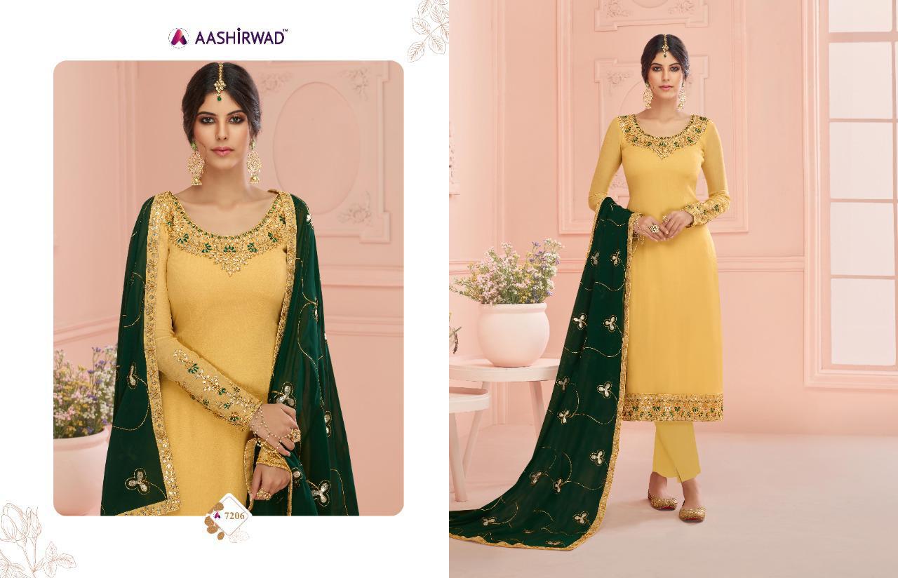 Aashirwad Presents Mehar  Designer  Salwar Suits