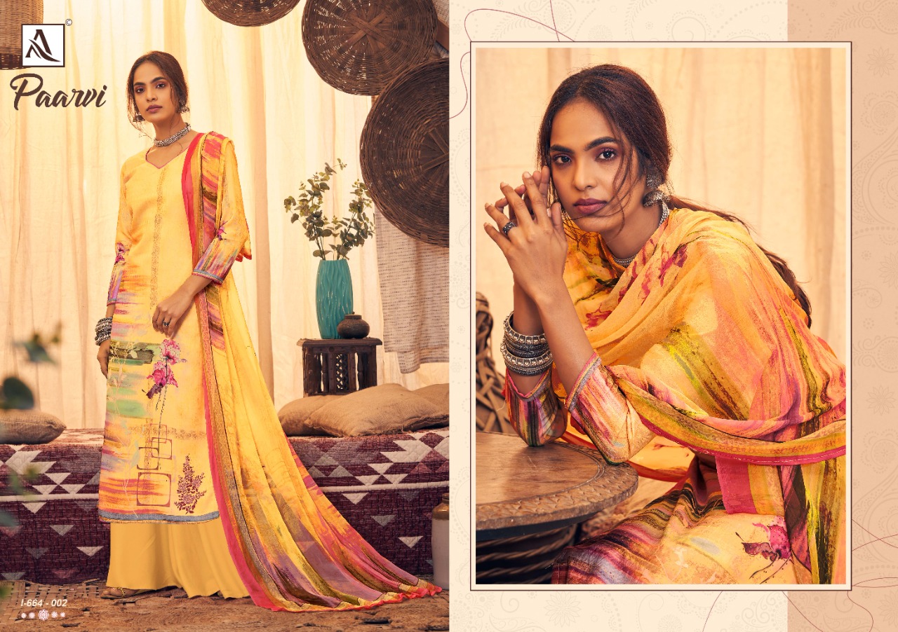 Alok Presents Paarvi Designer Dress Material