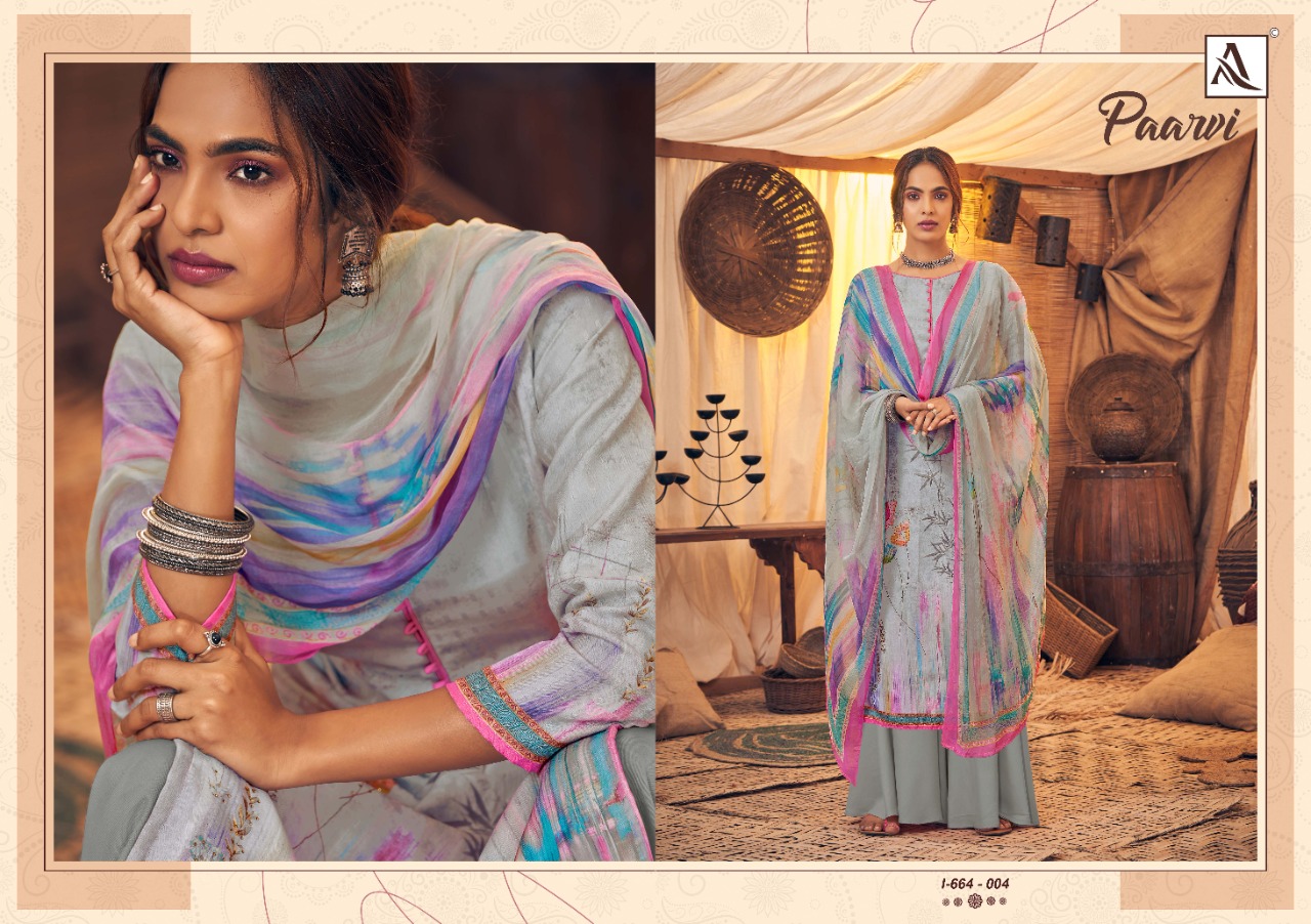 Alok Presents Paarvi Designer Dress Material