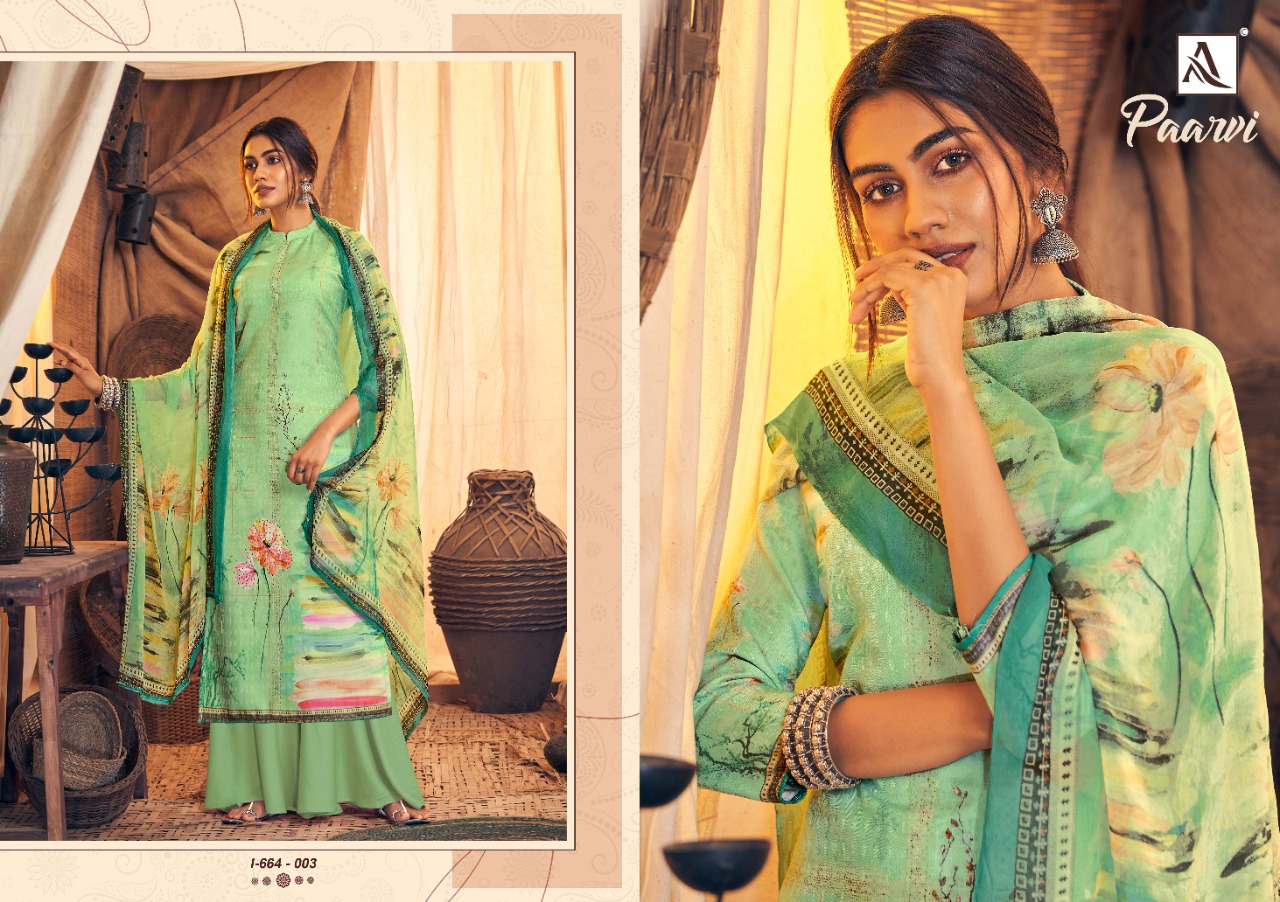 Alok Presents Paarvi Designer Dress Material