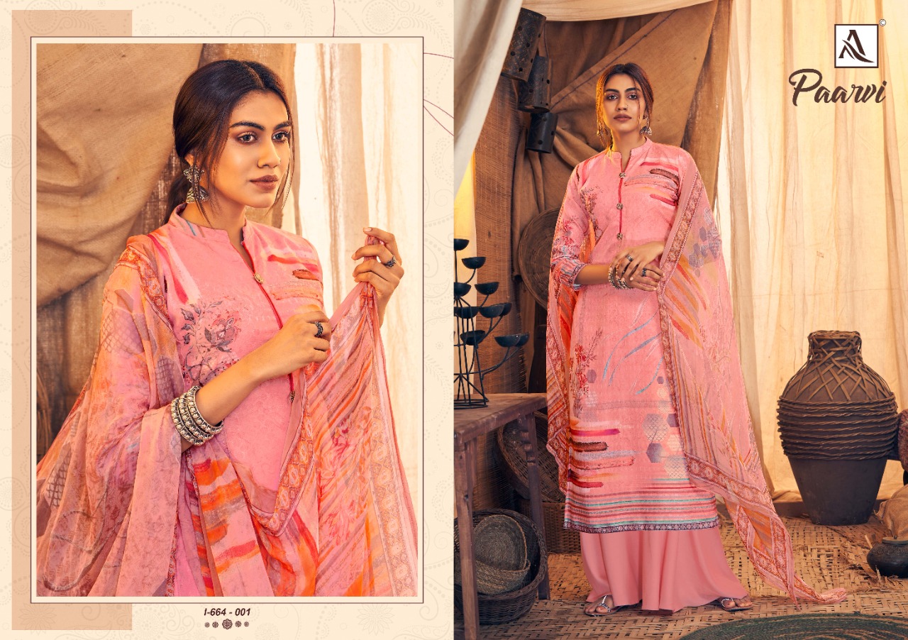 Alok Presents Paarvi Designer Dress Material