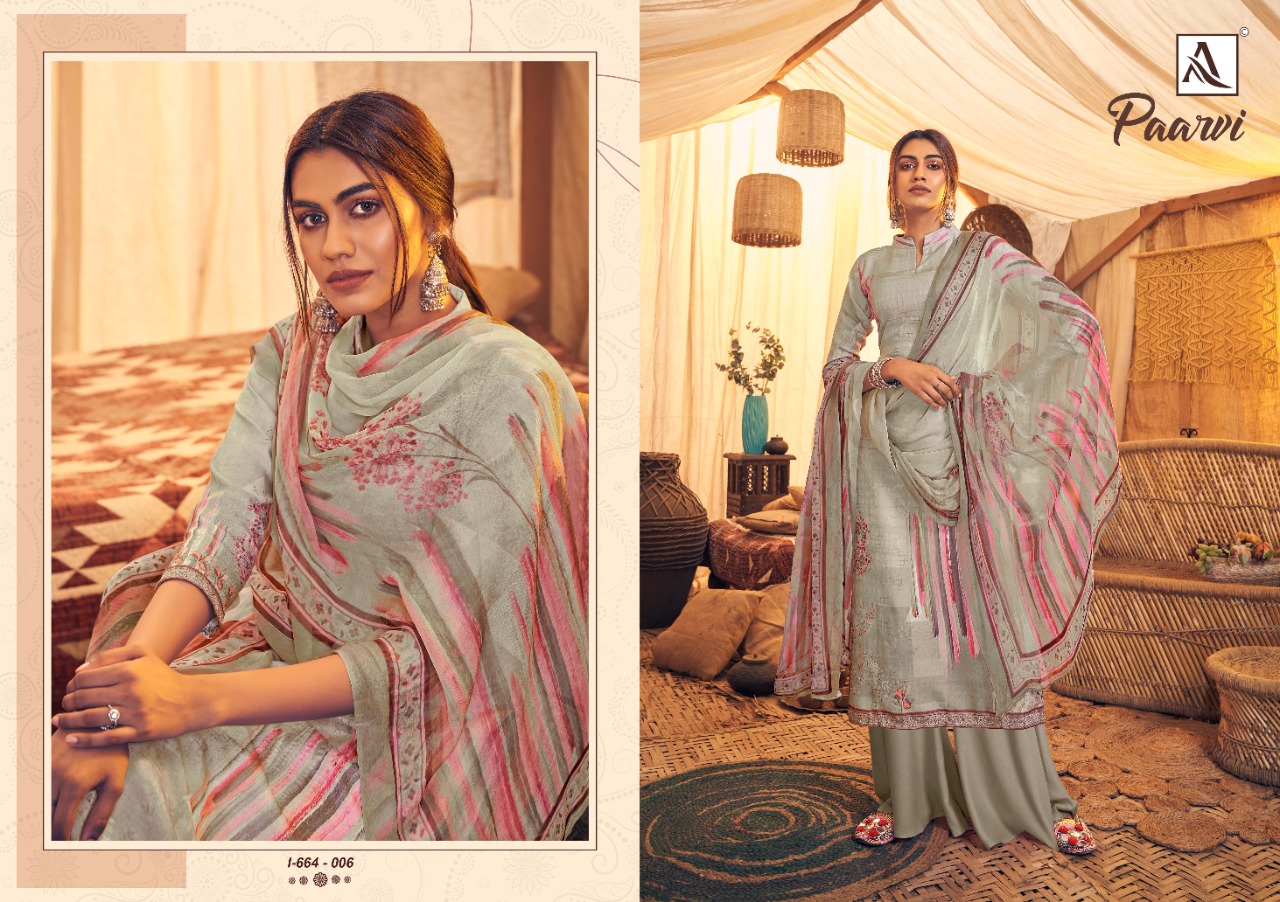 Alok Presents Paarvi Designer Dress Material