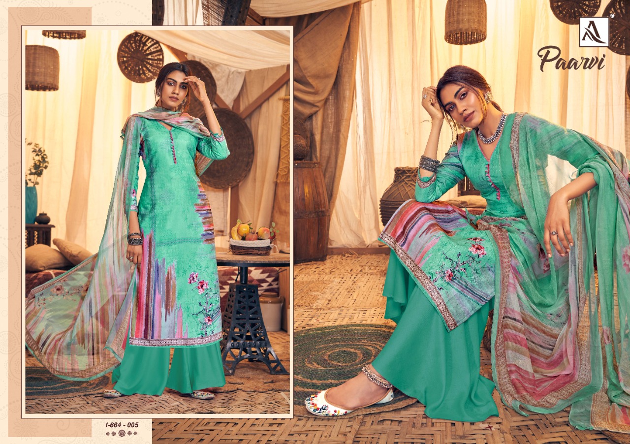 Alok Presents Paarvi Designer Dress Material