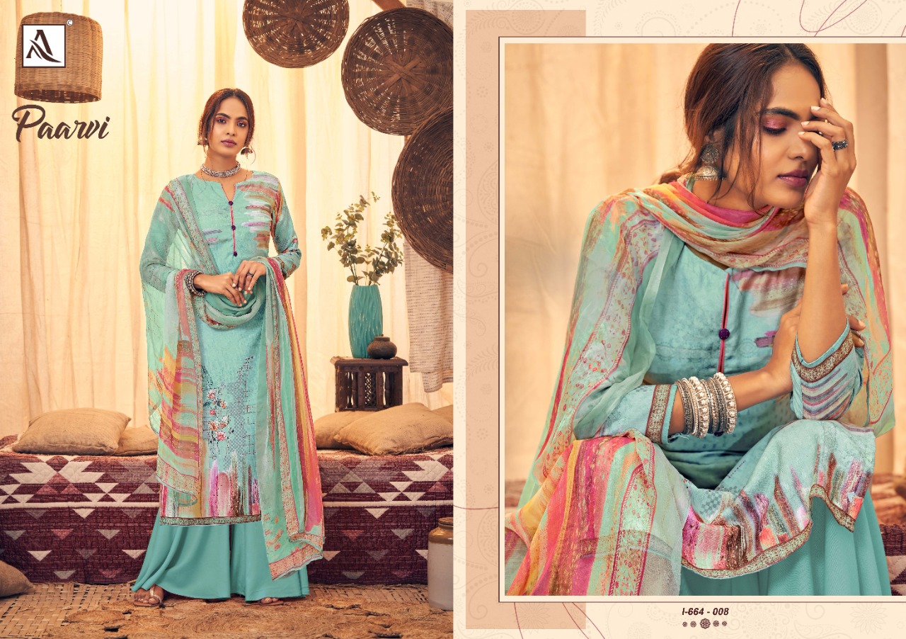 Alok Presents Paarvi Designer Dress Material