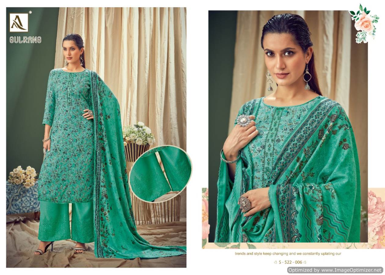 Alok Presents  Gulrang  Pashmina Dress Material