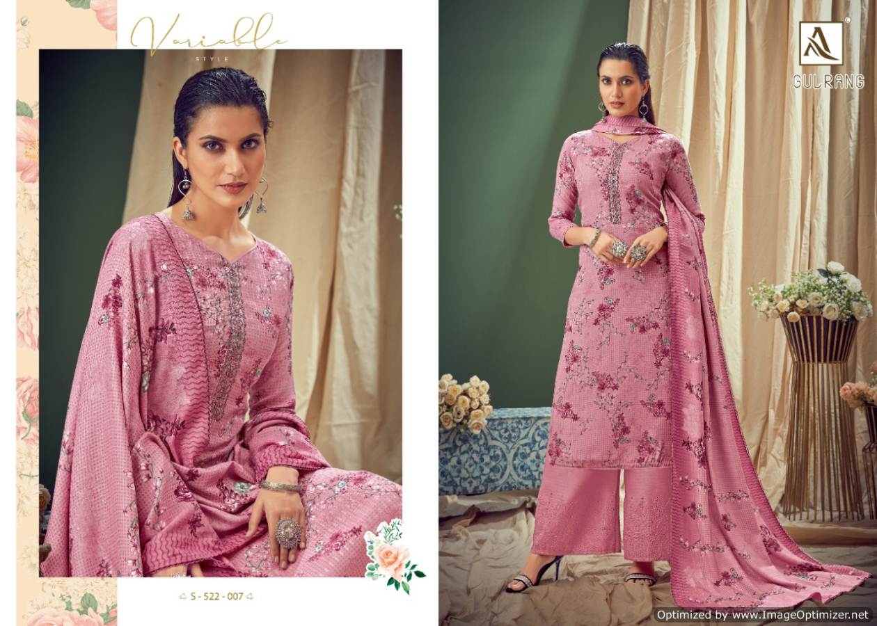 Alok Presents  Gulrang  Pashmina Dress Material