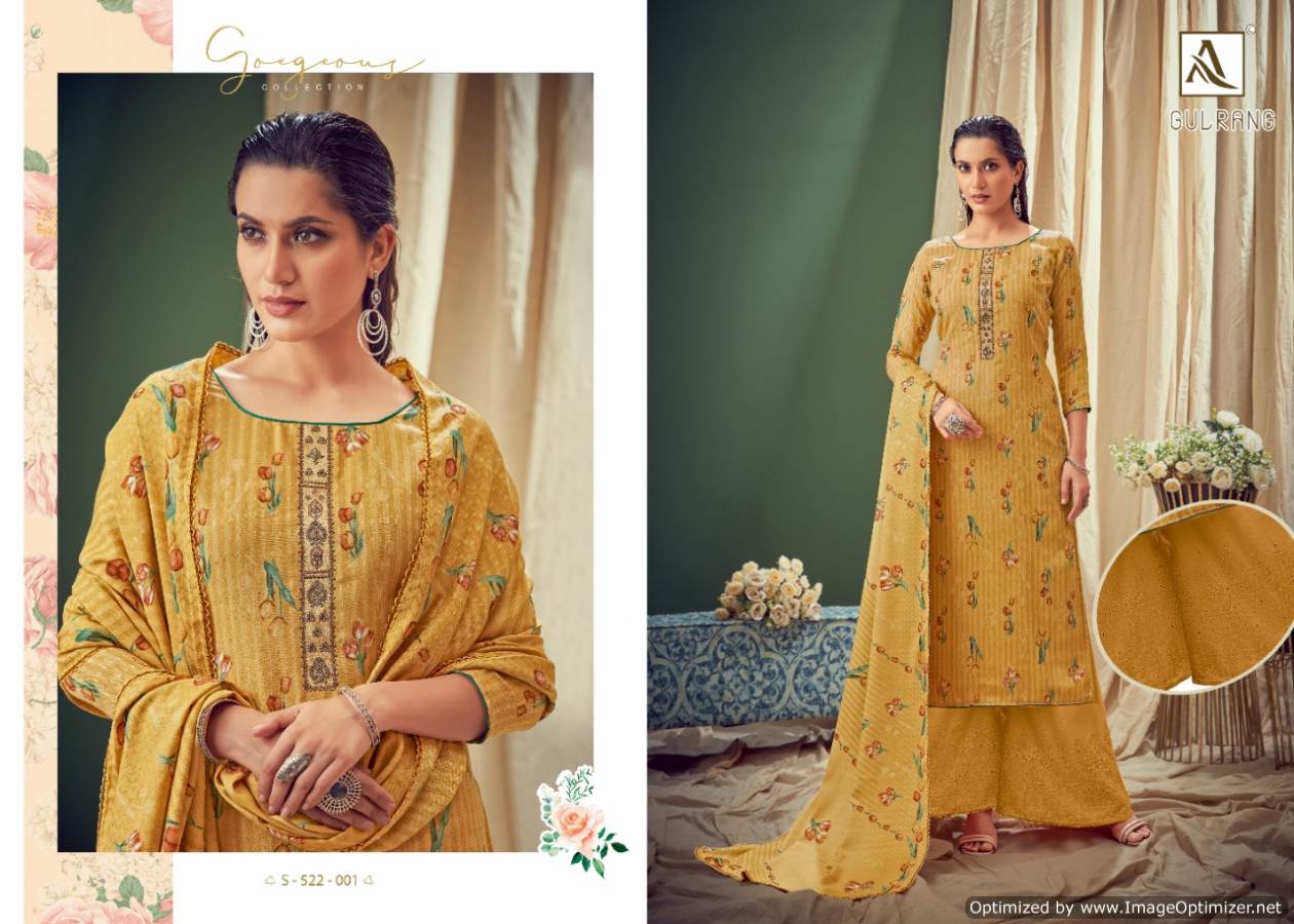 Alok Presents  Gulrang  Pashmina Dress Material