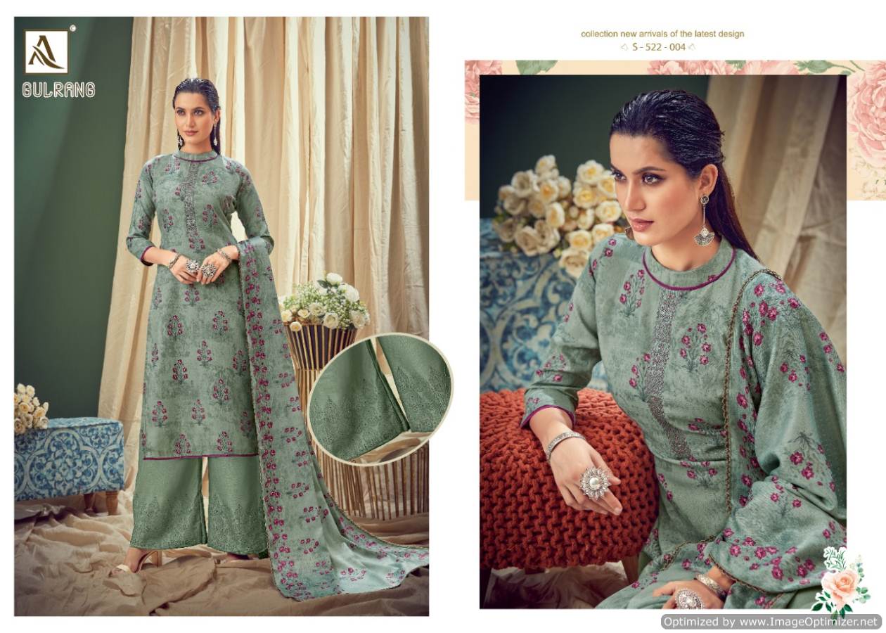 Alok Presents  Gulrang  Pashmina Dress Material