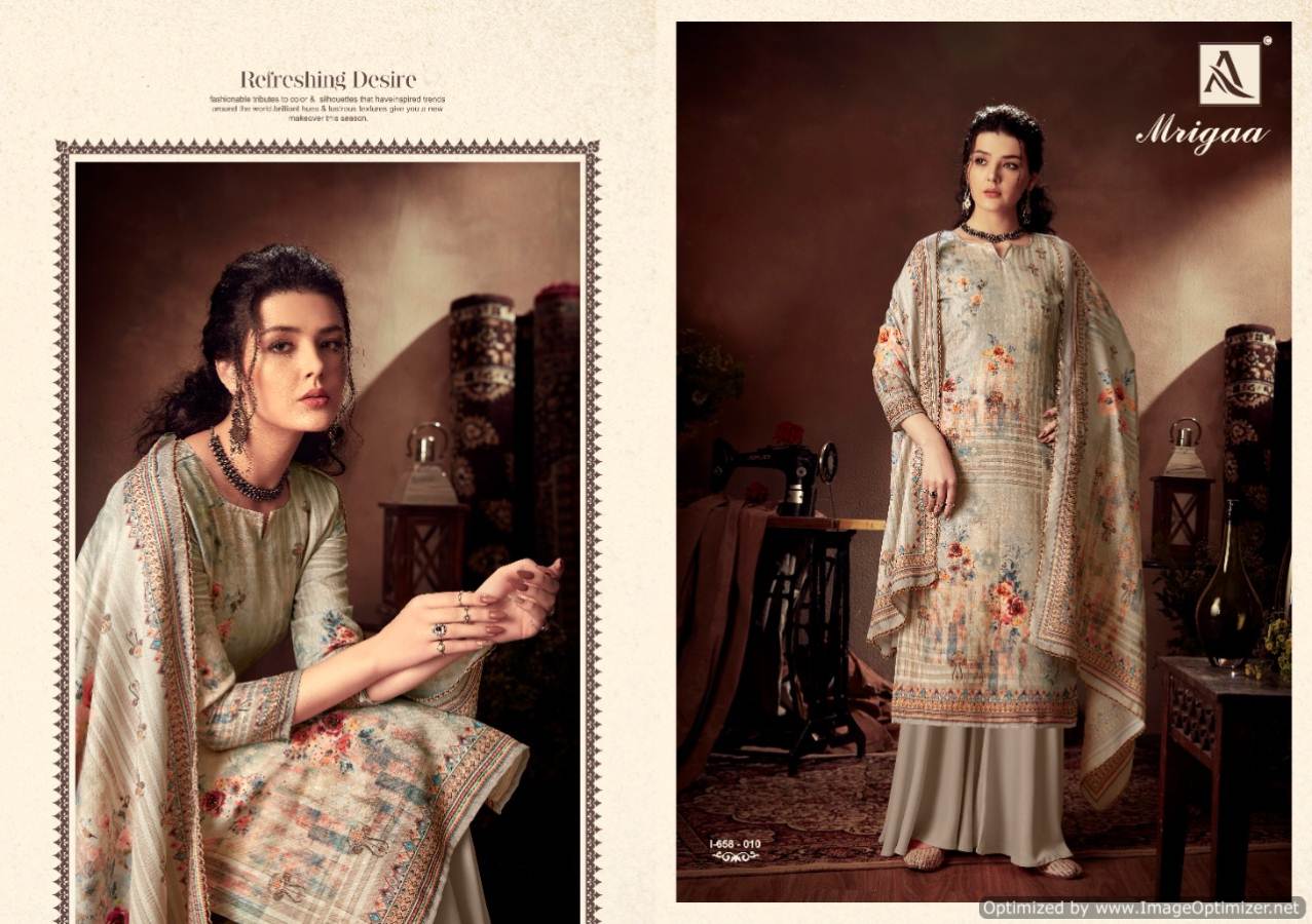 Alok Presents  Mrigaa  Designer Dress Material