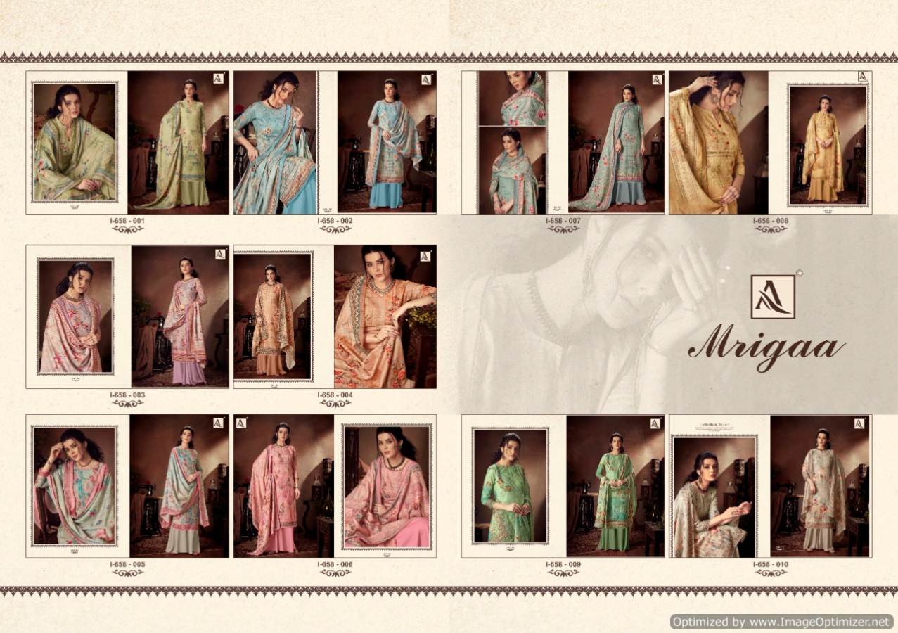 Alok Presents  Mrigaa  Designer Dress Material