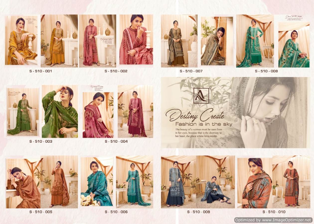 Alok  Presents Naazlii Designer Dress Material