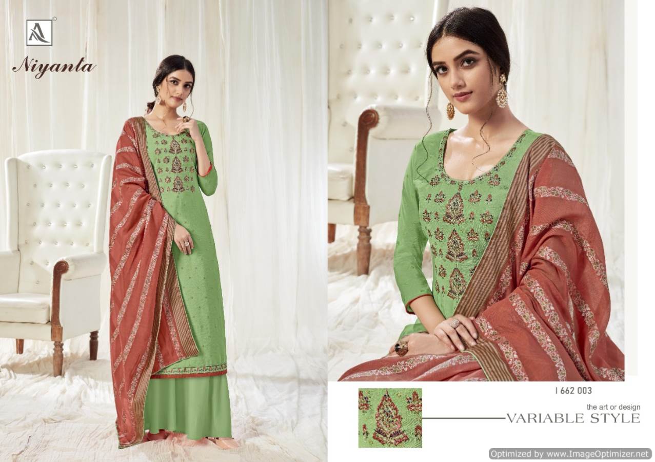 Alok  Presents Niyanta  Designer Dress Material Collection