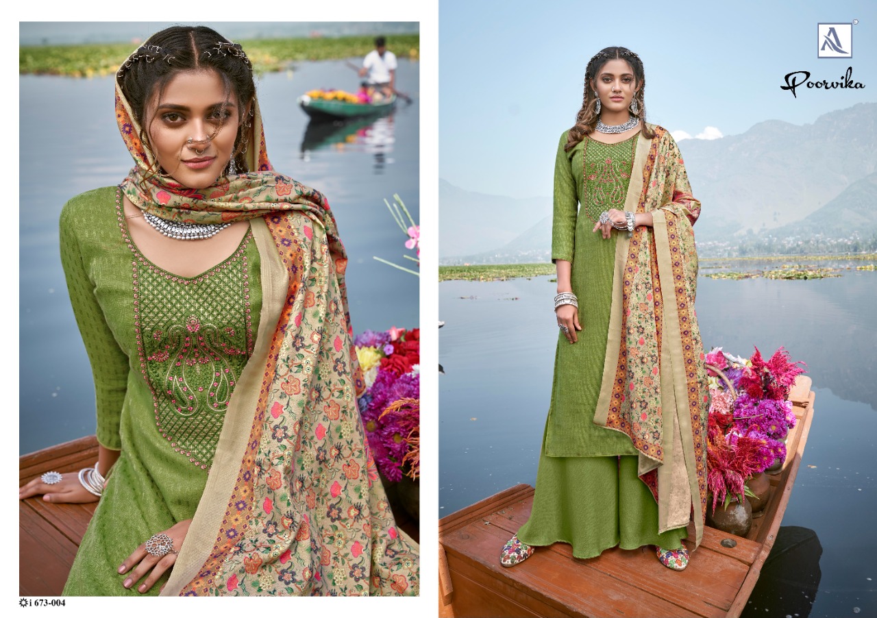 Alok Presents Poorvika Designer Dress Material