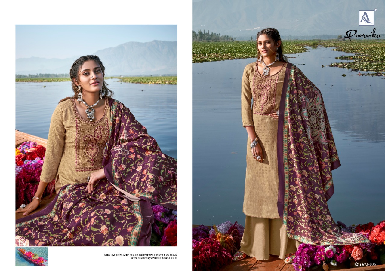 Alok Presents Poorvika Designer Dress Material