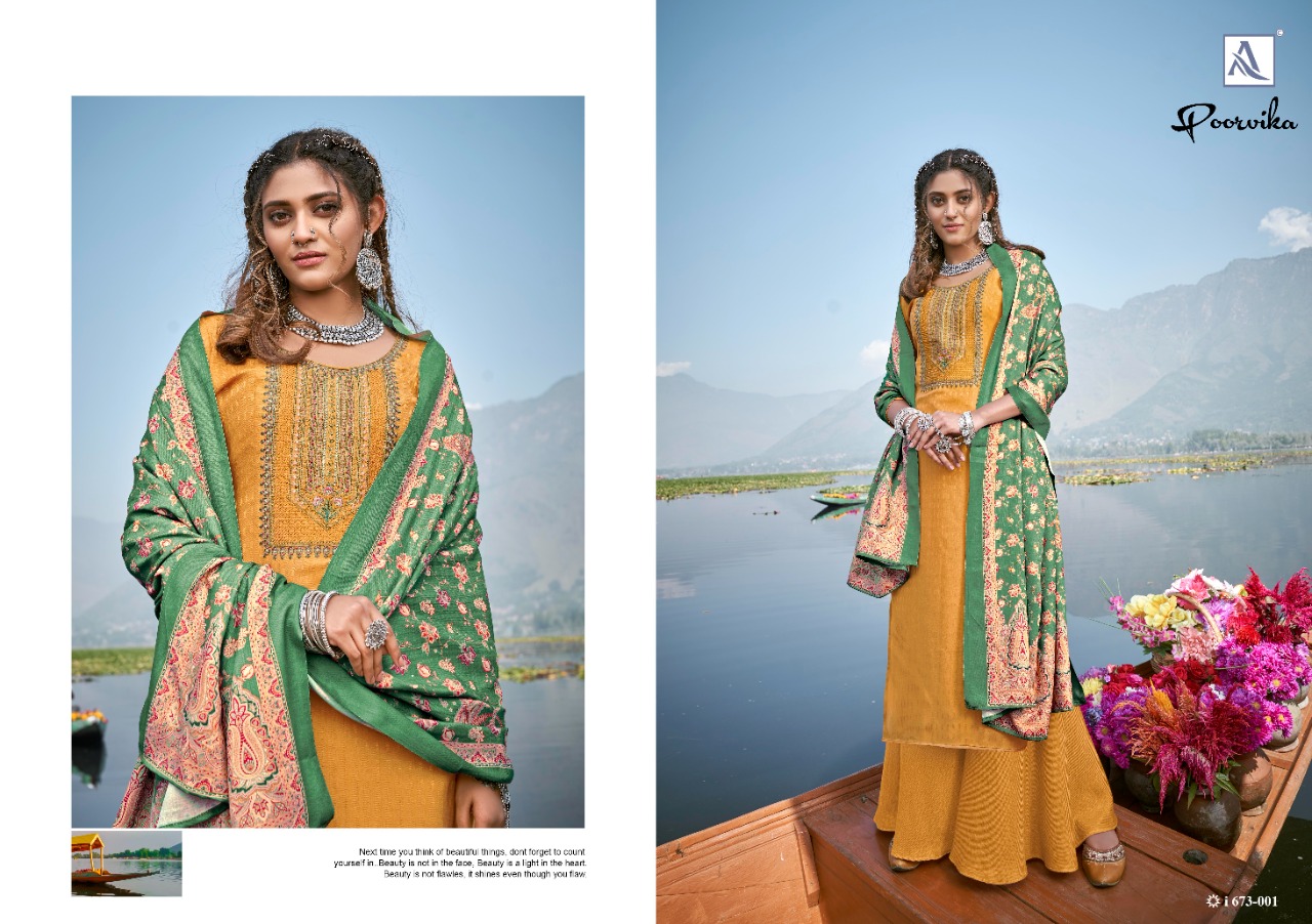 Alok Presents Poorvika Designer Dress Material