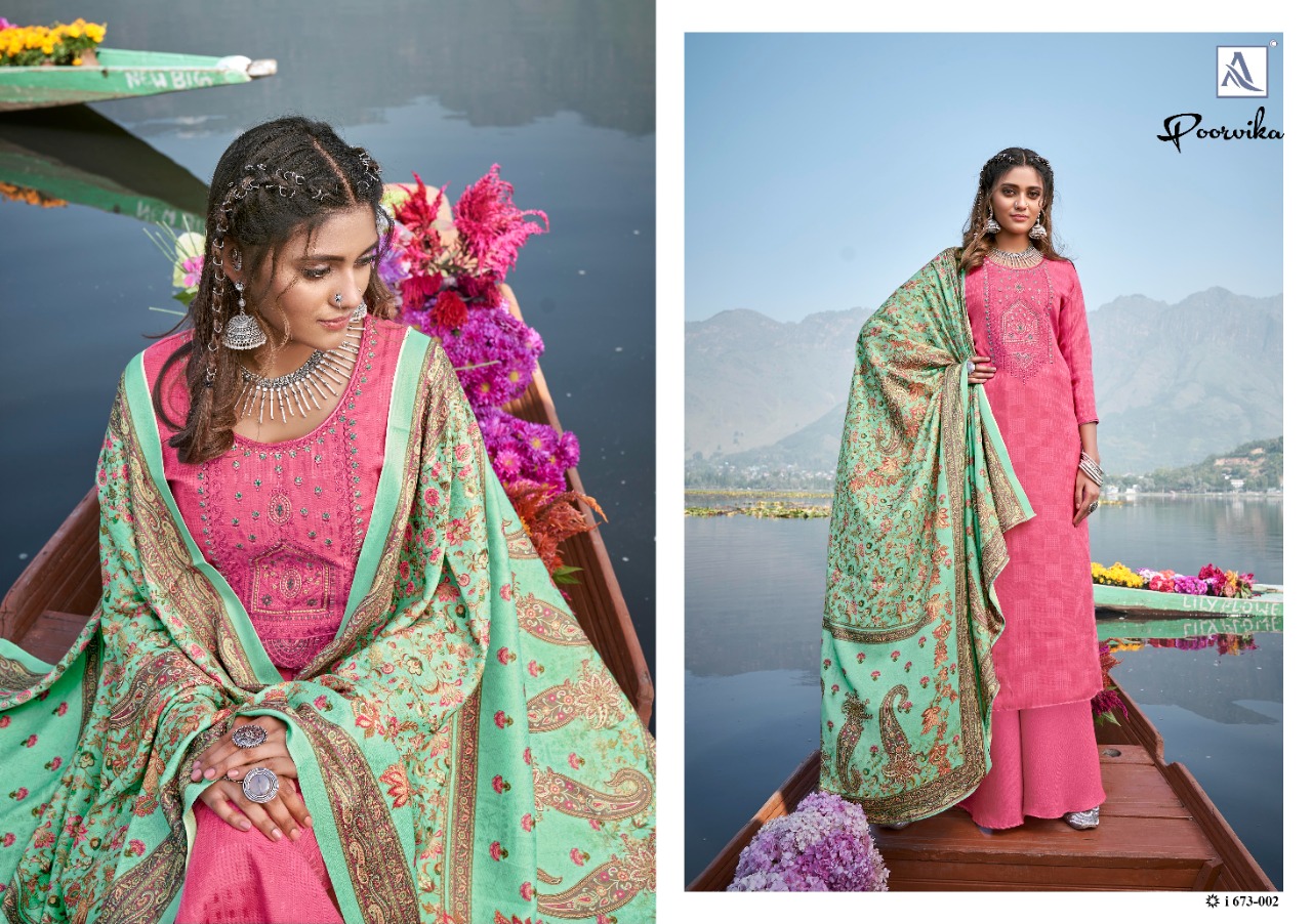 Alok Presents Poorvika Designer Dress Material