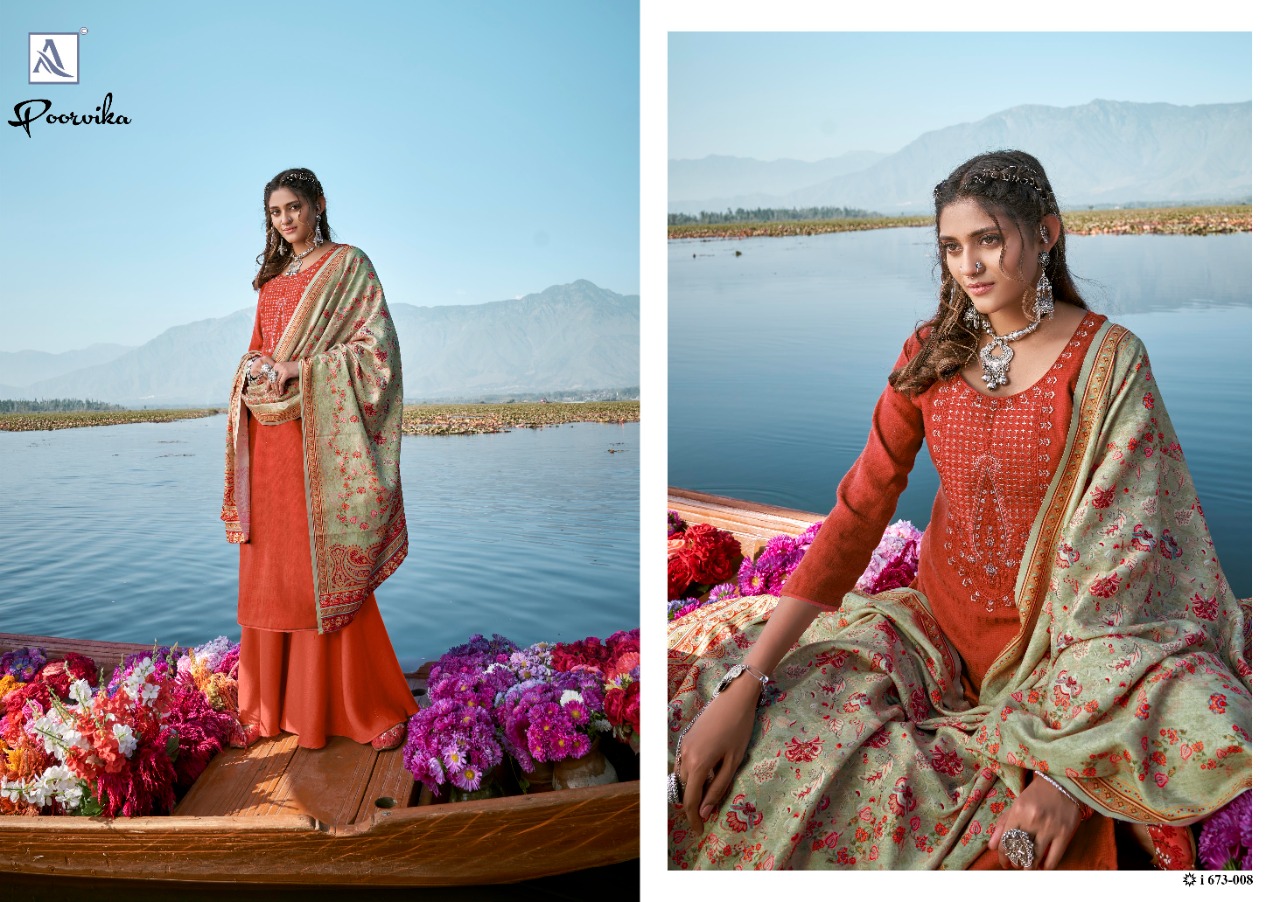 Alok Presents Poorvika Designer Dress Material