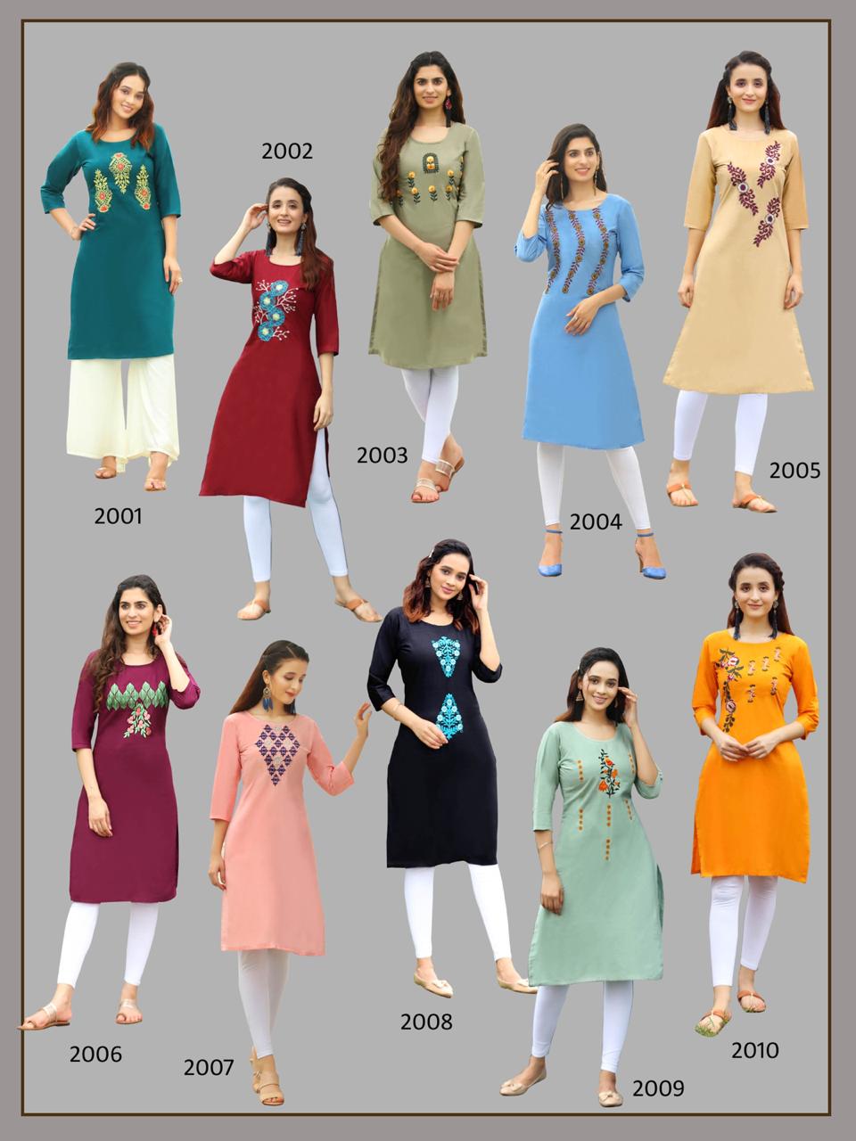Aradhna  Presents Fashion Rainbow Vol 2  Daily Wear Kurti Collection