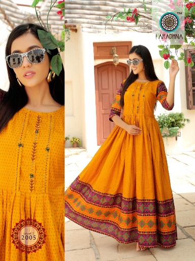 Aradhna Presents  Level Vol 2  Printed Long Kurti