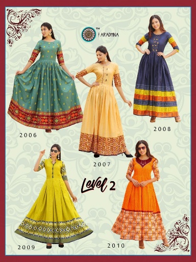 Aradhna Presents  Level Vol 2  Printed Long Kurti