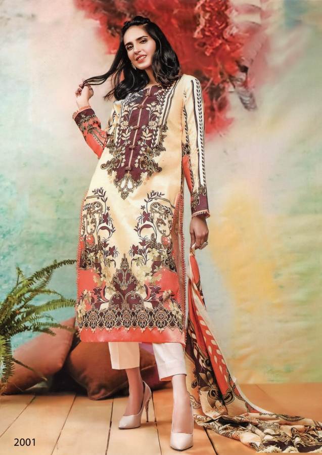Asifa Nabeel Vol 2  Karachi Dress Material