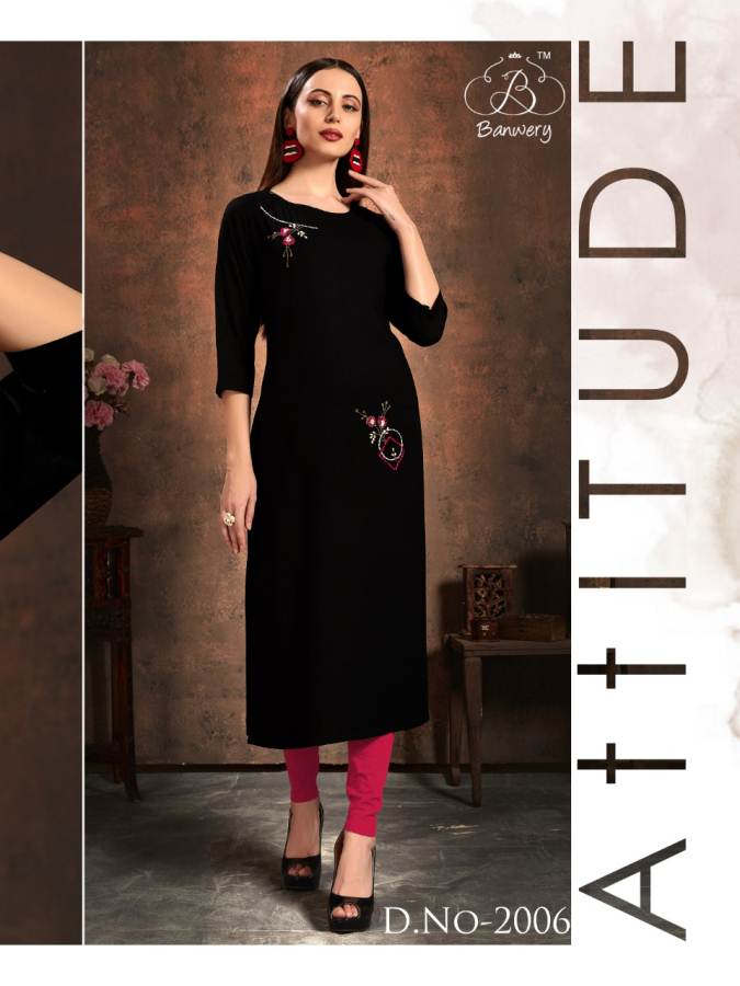 Banwery  Presents  Handwork   Casual Wear  Kurti Collection