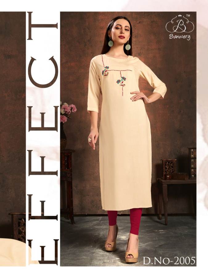 Banwery  Presents  Handwork   Casual Wear  Kurti Collection