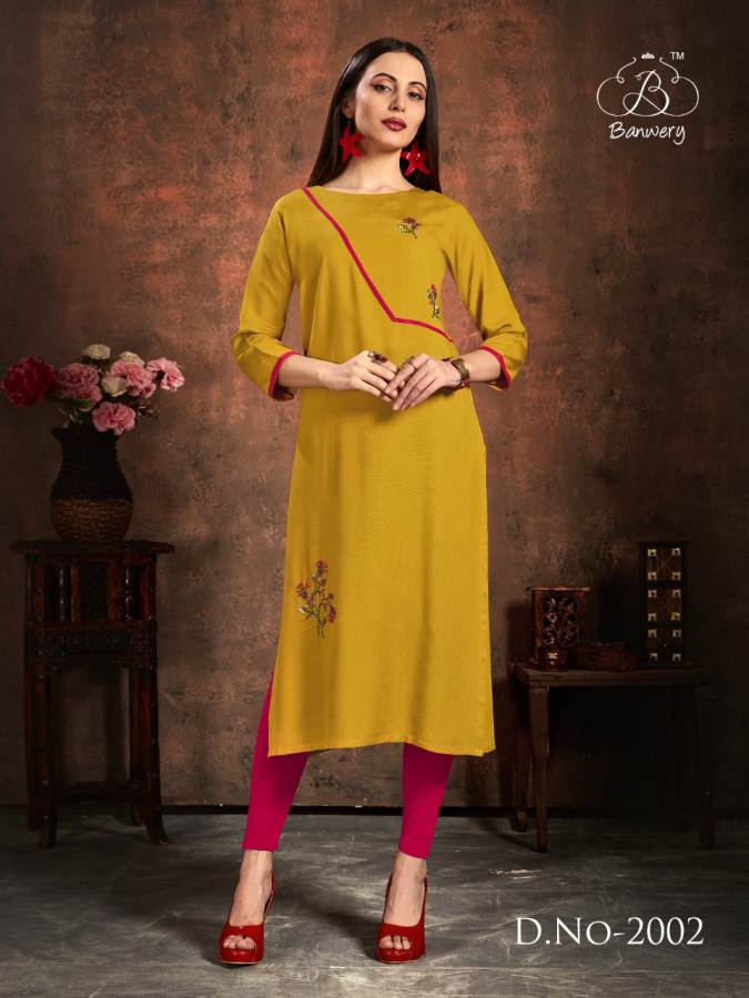 Banwery  Presents  Handwork   Casual Wear  Kurti Collection