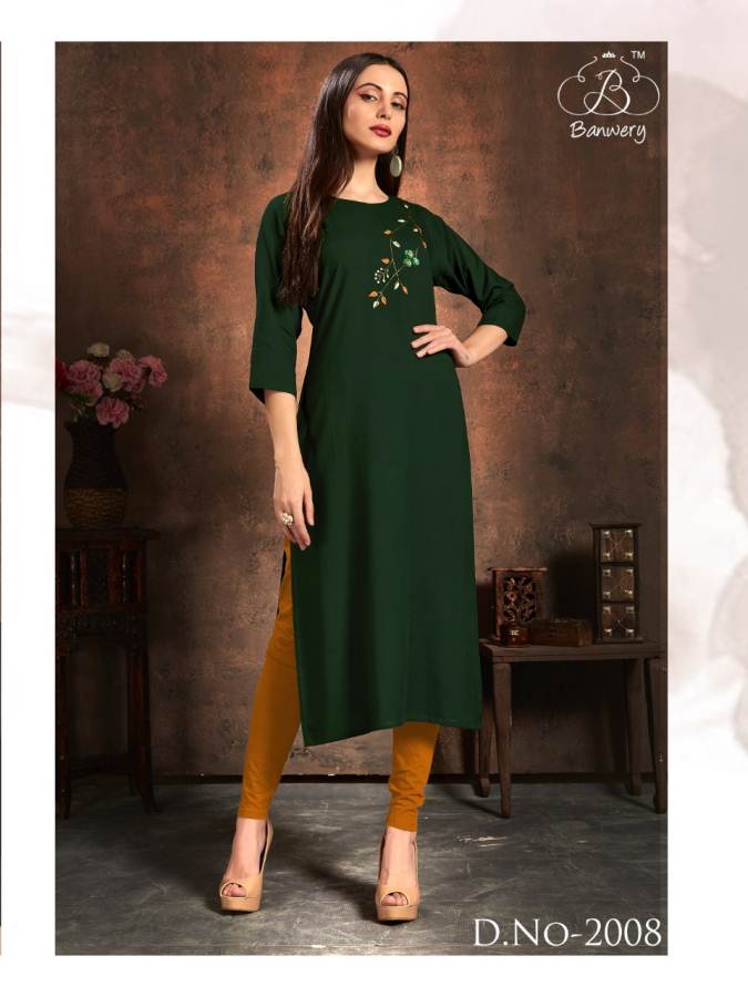 Banwery  Presents  Handwork   Casual Wear  Kurti Collection