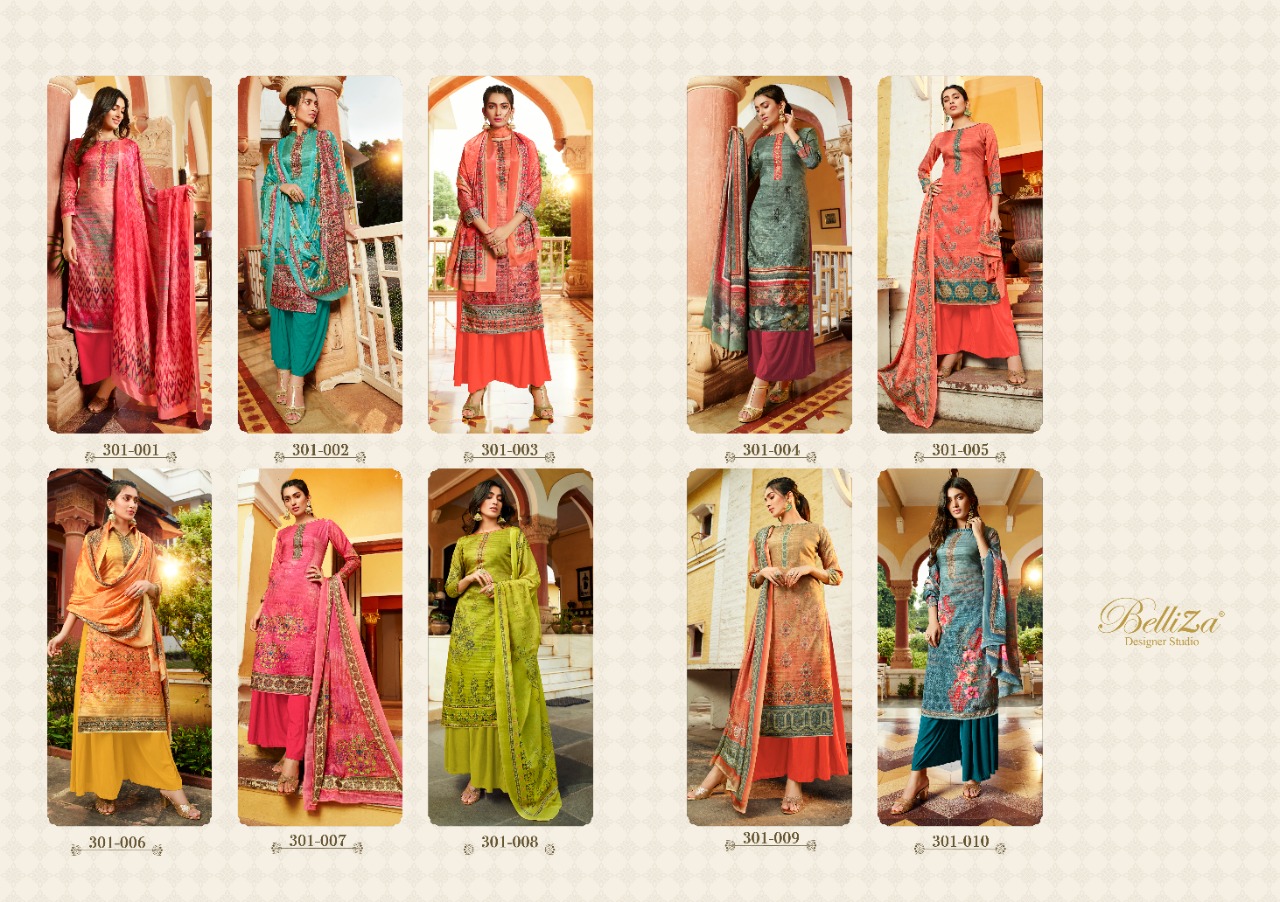 Belliza  Presents  Navya Designer Dress Material