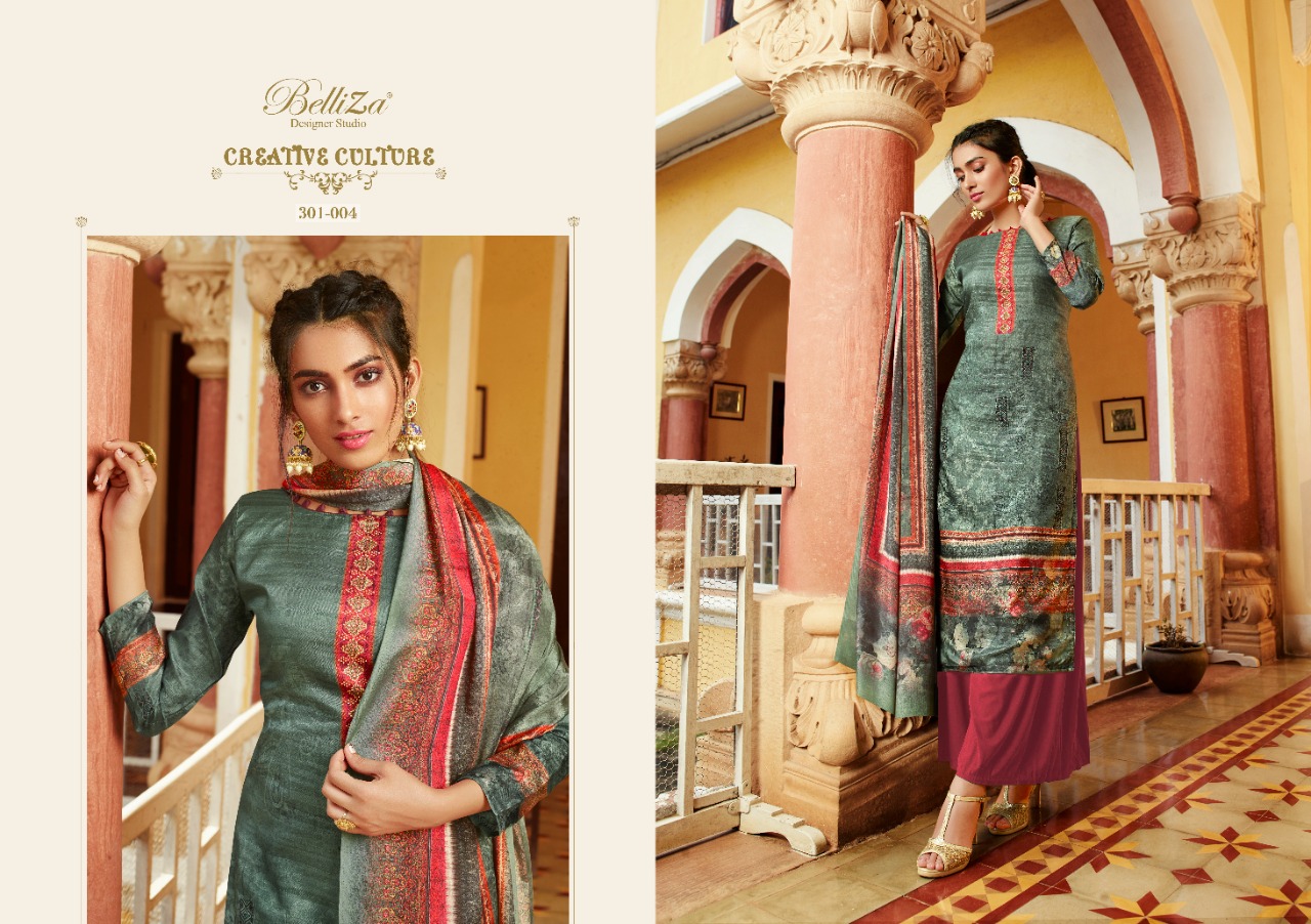 Belliza  Presents  Navya Designer Dress Material