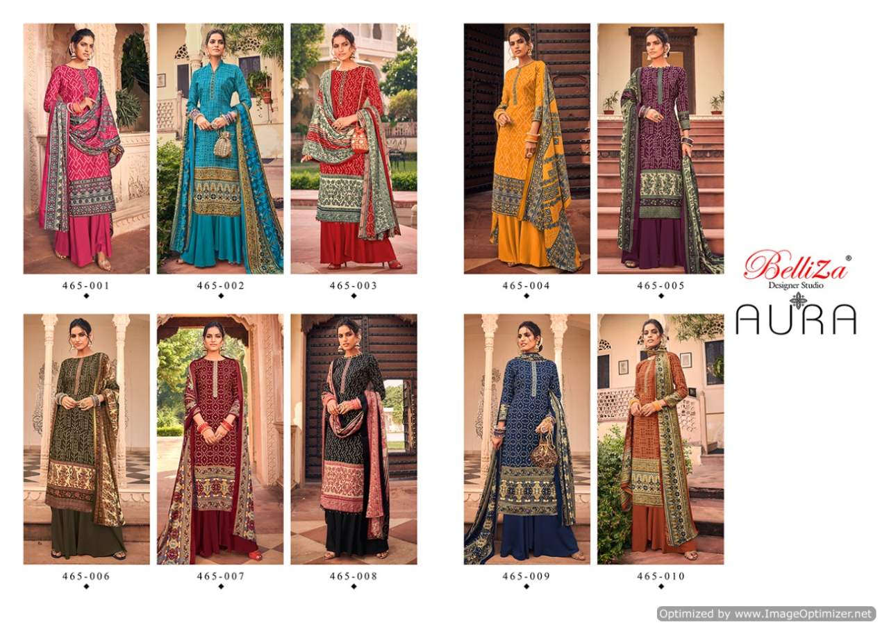 Belliza Presents  Aura  Designer Dress Material
