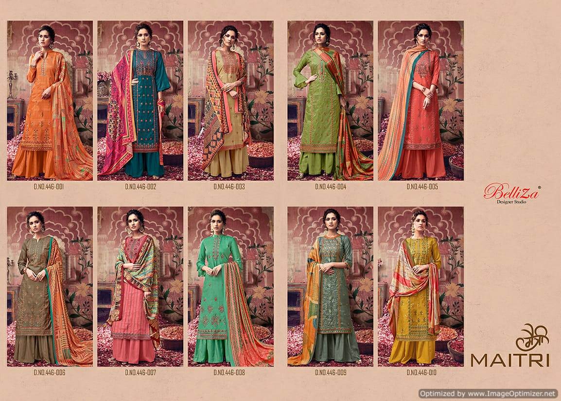 Belliza Presents  Maitri  Designer Dress Material