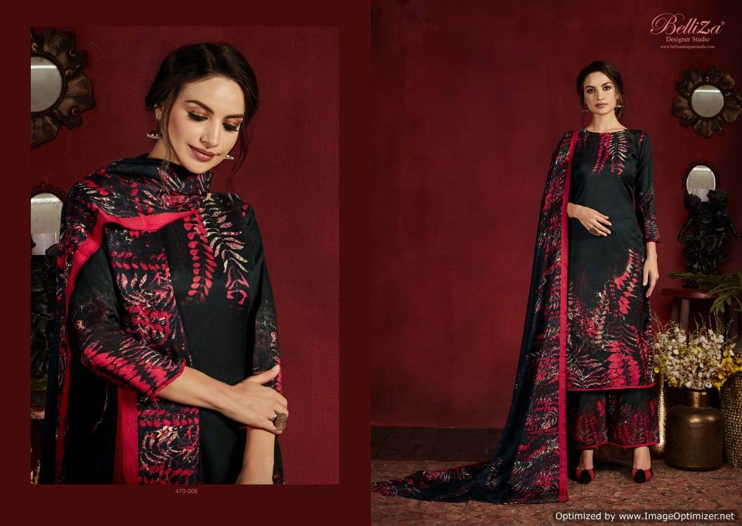 Belliza Presents Nazakat Pure Pashmina Designer Dress Material