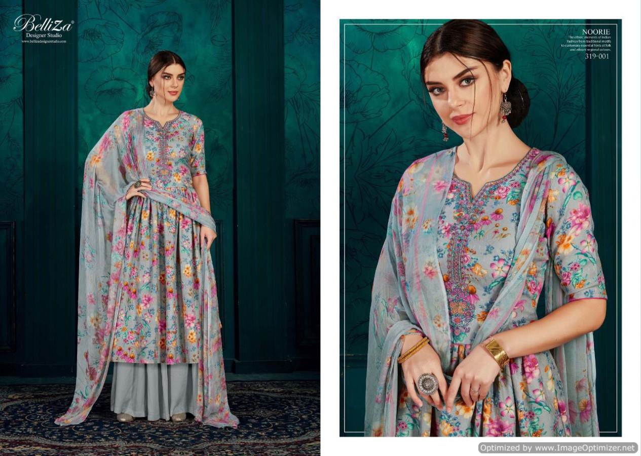 Belliza Presents  Noorie  Designer Dress Material