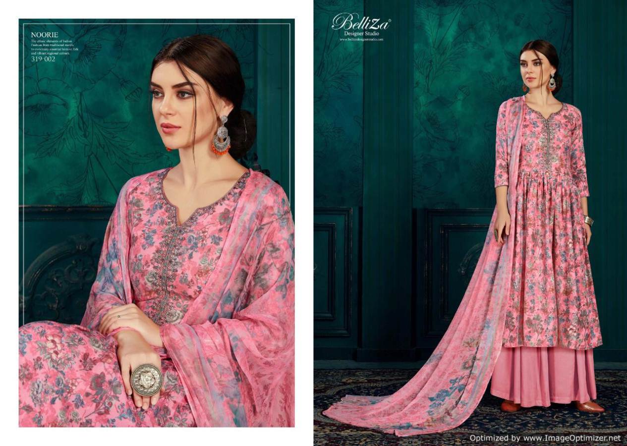 Belliza Presents  Noorie  Designer Dress Material