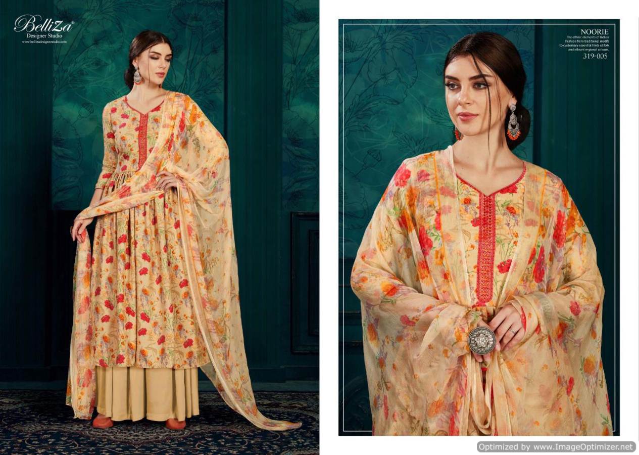 Belliza Presents  Noorie  Designer Dress Material