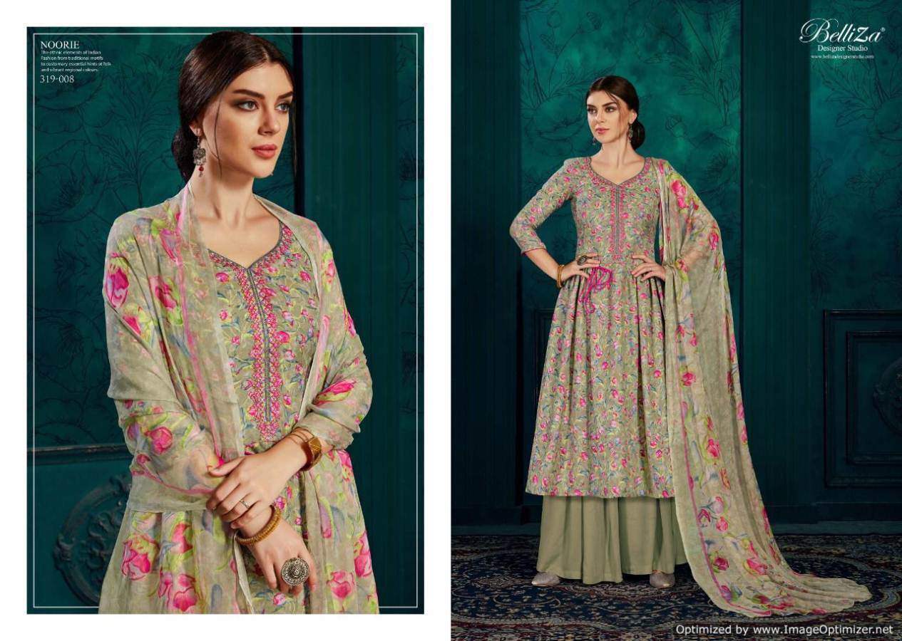 Belliza Presents  Noorie  Designer Dress Material