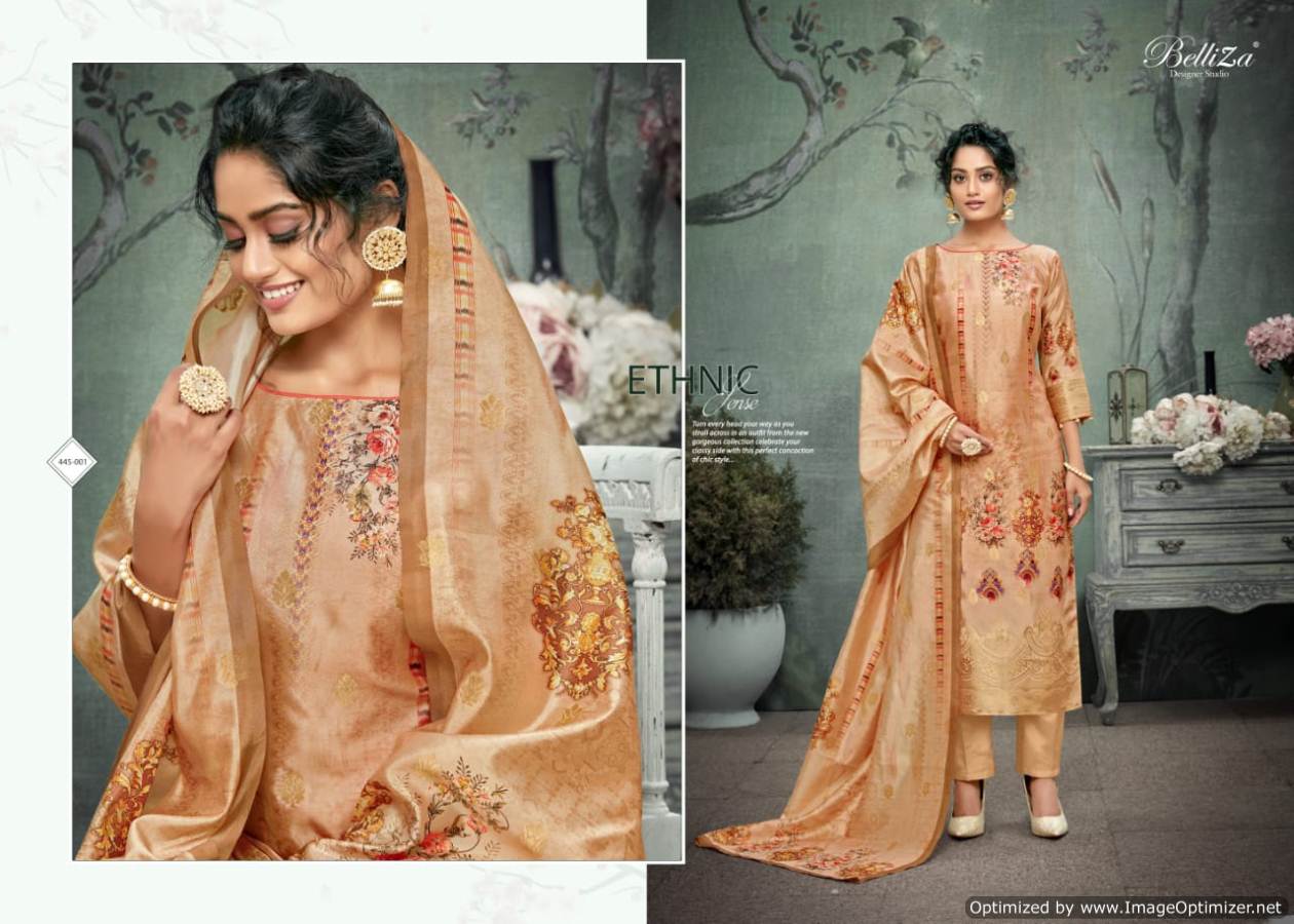 Belliza Presents  Paridhan  Designer Dress Material