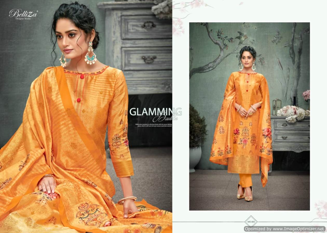 Belliza Presents  Paridhan  Designer Dress Material