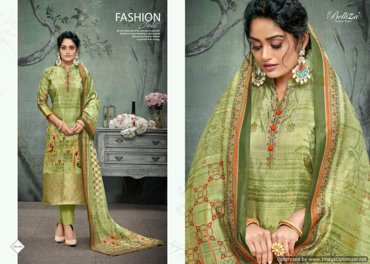 Belliza Presents  Paridhan  Designer Dress Material