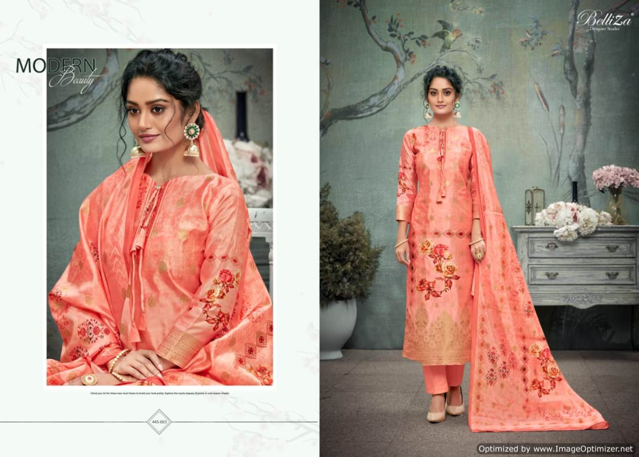 Belliza Presents  Paridhan  Designer Dress Material
