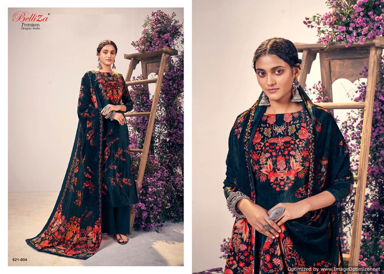 Belliza Presents  Rangriti  Designer Dress Material