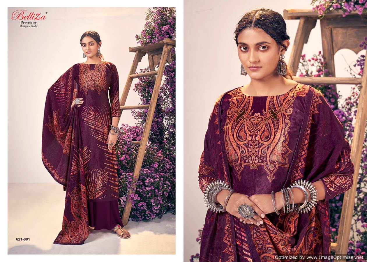 Belliza Presents  Rangriti  Designer Dress Material