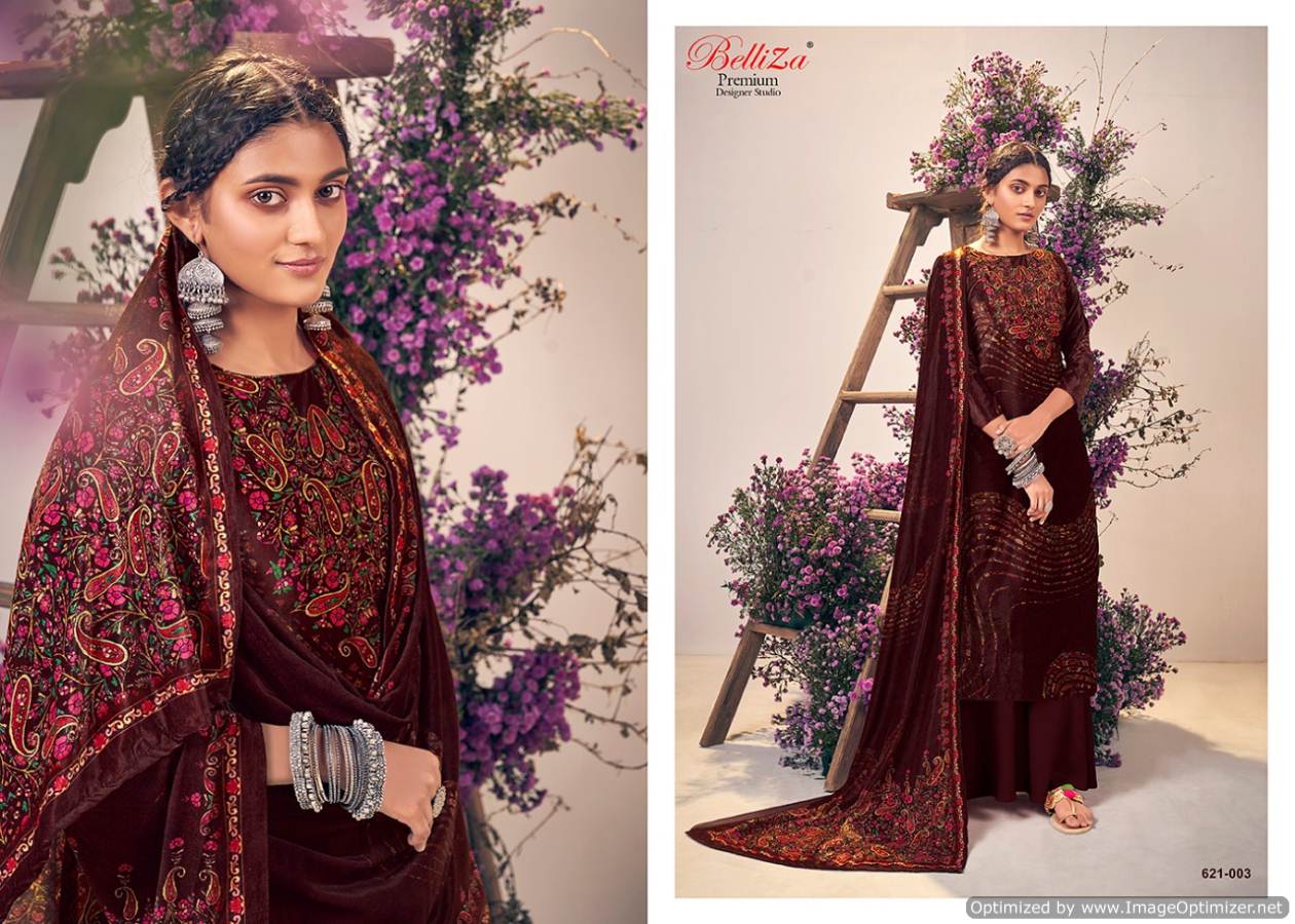 Belliza Presents  Rangriti  Designer Dress Material