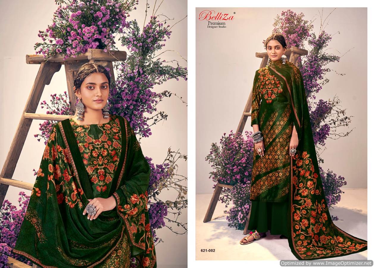 Belliza Presents  Rangriti  Designer Dress Material