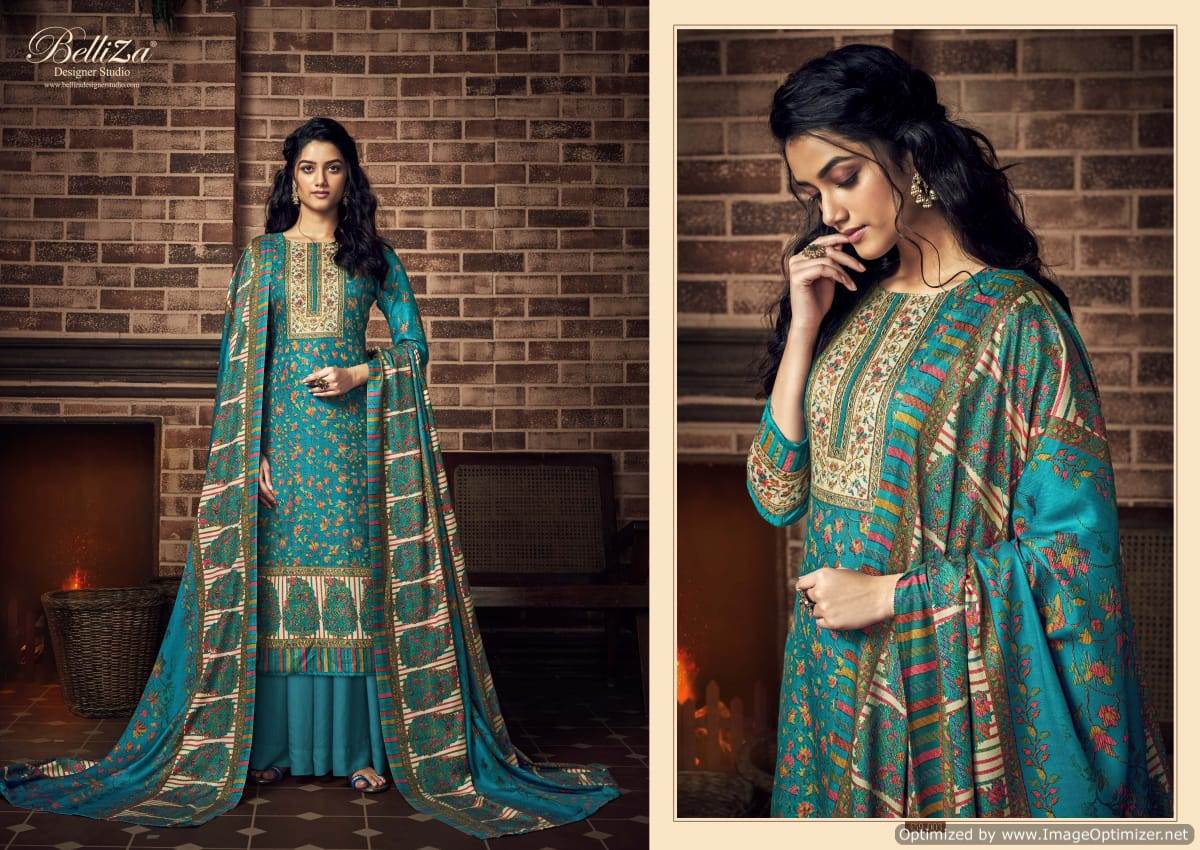 Belliza Presents  Ruhani Designer Dress Material