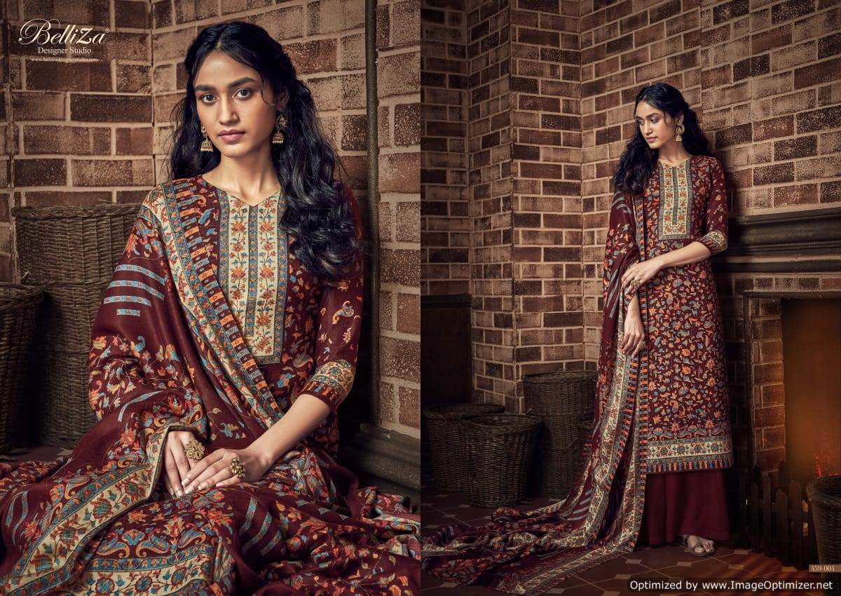 Belliza Presents  Ruhani Designer Dress Material